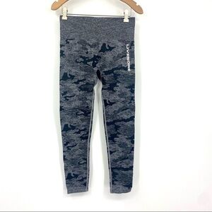 Livesore grey camo seamless leggings M